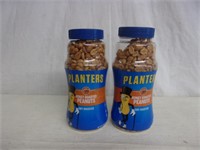 2 Jars Planters Honey Roasted Peanuts