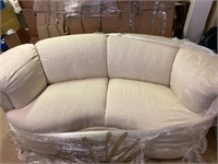 Curved Off White Sofa