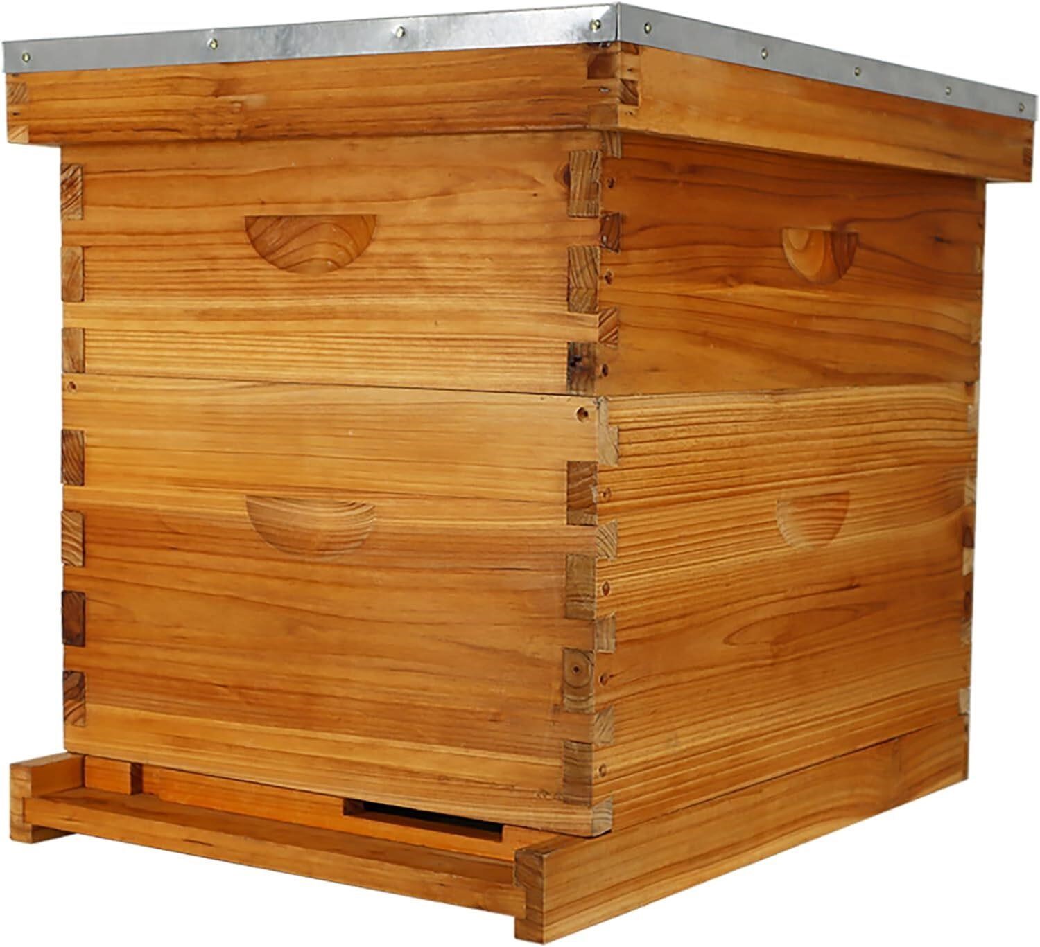 10-Frame Bee Hive Kit Beeswax Coated  2 Layer