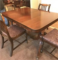 68''x38'' Table 6 Chairs with leaf