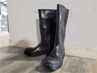 (3) Pairs Of Safety Works 16" PVC Plain Toe Boots