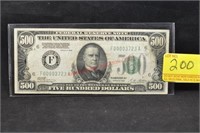 1928  $500.00 BILL “REDEEMABLE IN GOLD”