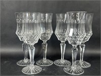 Set of Six Galway Crystal Long Stemmed Glasses