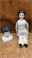 Porcelain head dolls