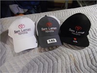 3 TOYOTA HATS