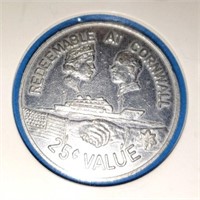 1959 Cornwall Seaway Token 25 cent