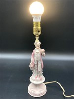 Japanese Made Bisque Victorian Man Lamp