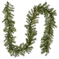 9' x 10" Norwood Fir Garland with 50 White Lights