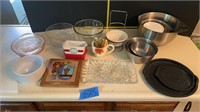 Metal mixing bowls, candy bowls, & ceramic bowls