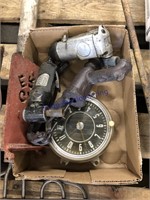 CLOCK, VINTAGE AIR TOOLS, MINI WATER PUMP,