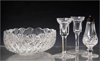 Lot of 4 Waterford Crystal Pcs.- Bowl, etc.