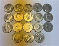Set of 18 Lincoln Half Dollars