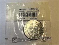 Kennedy Half Dollar 2003-D Uncirculated-60 Item#51