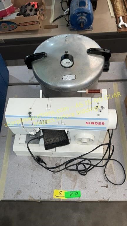 Singer Sewing Machine, Sears 16qt Pressure Cooker