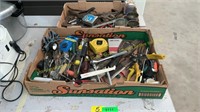 Tape Measures, Knives, Headlamp, misc. Tools