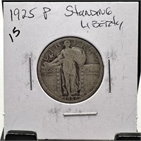 1925 STANDING LIBERTY SILVER QUARTER