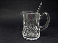 Waterford Crystal Pitcher & Swizzle Stick
