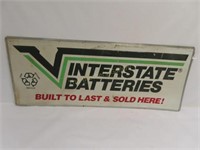 Metal Interstate Battery Sign - 24" x 60"