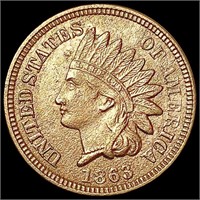 1863 Indian Head Cent CLOSELY UNCIRCULATED