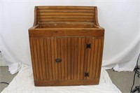 Vintage Wood Dry Sink with Underneath Storage