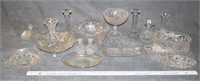LOT - EAPG GLASSWARE - DIVIDED DISHES,