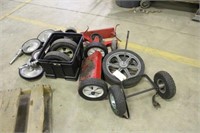 Assorted Tires & (2) 2-Wheel Carts
