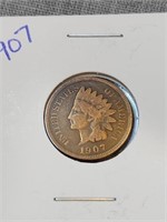 4- Indian Head penny's 1883,1907,1893, 1889
