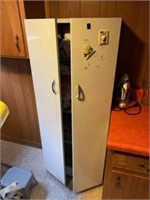 Metal Cabinet with contents