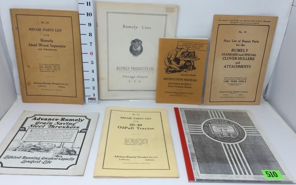 Rumley instruction Manuals