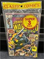 Vintage 3 Pack Comic Books In Bag! John Carter