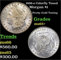 1898-o Colorfully Toned Morgan $1 Grades GEM+ Unc