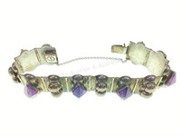 Mid Century Mexican Acosta Sterling & Amethyst