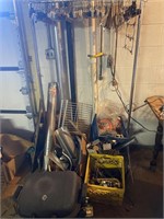 Metal Rack Misc Items basement Cleanup