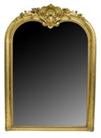 CONTINENTAL CHARLES X STYLE GILTWOOD CARVED MIRROR