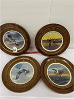 (4) Framed Waterfowl Plates by James Killen