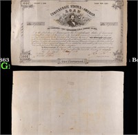 1863 Confederate States $1000 Civil War Loan Bond