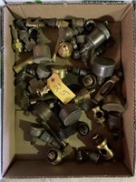 Box of oiler parts, greasers etc.