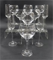 Large Red Wine & Champagne Glasses