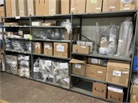 (3) Sections of Gray Metal Shelving