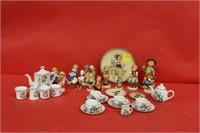 31pc Hummel & Goebel Collection; Miniature Tea