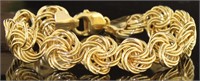 14kt Gold Quality 13 mm Designer Bracelet