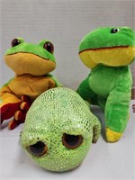 3 Frog Plush's