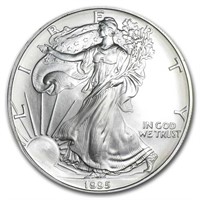 1995 1 Oz American Silver Eagle Bu