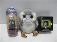Two NIP Figures & Battery Operated Plush See Info
