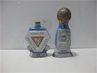 Two Ceramic Decanters Tallest 12"