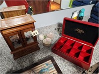 Jewelry boxes and costume jewelry