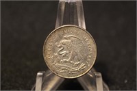 1951 Mexico 25 Centavos Silver Coin