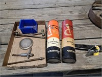 Allis Chalmers filter containers, etc