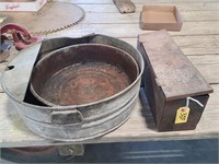 oil pans & tool box