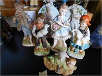 Porcelain figurines: Lipper & Mann colonial